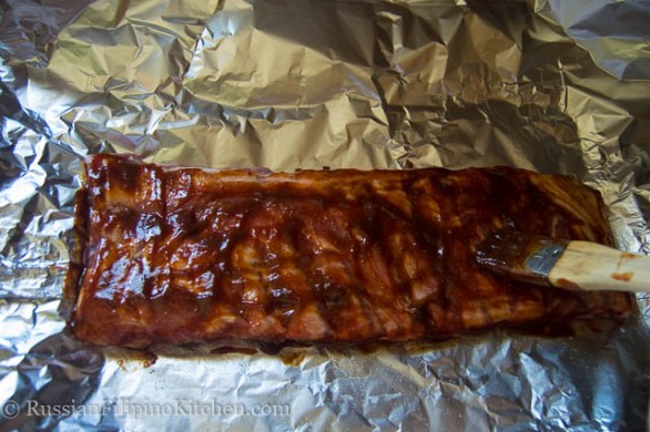 Oven Baked Pork Spare Ribs With BBQ Sauce